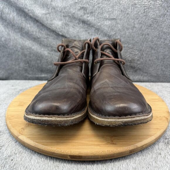 UGG Shoes Mens Size 10.5 Brown Leather Chukka Casual Sneakers Lace Up 3275 main image 11